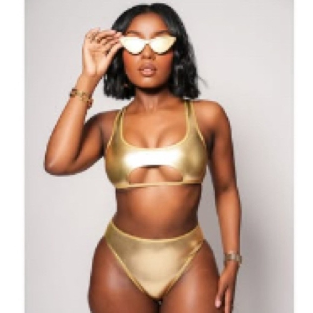 Allure Gold Women's Swim Top